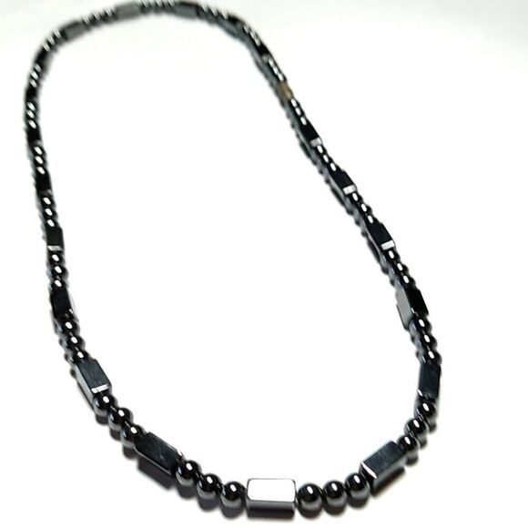 Unisex Hematite Necklace - Picture 1 of 9